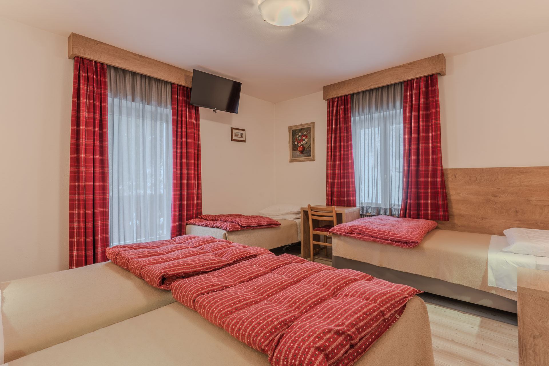 Camera tripla Hotel Christine a Campitello di Fassa
